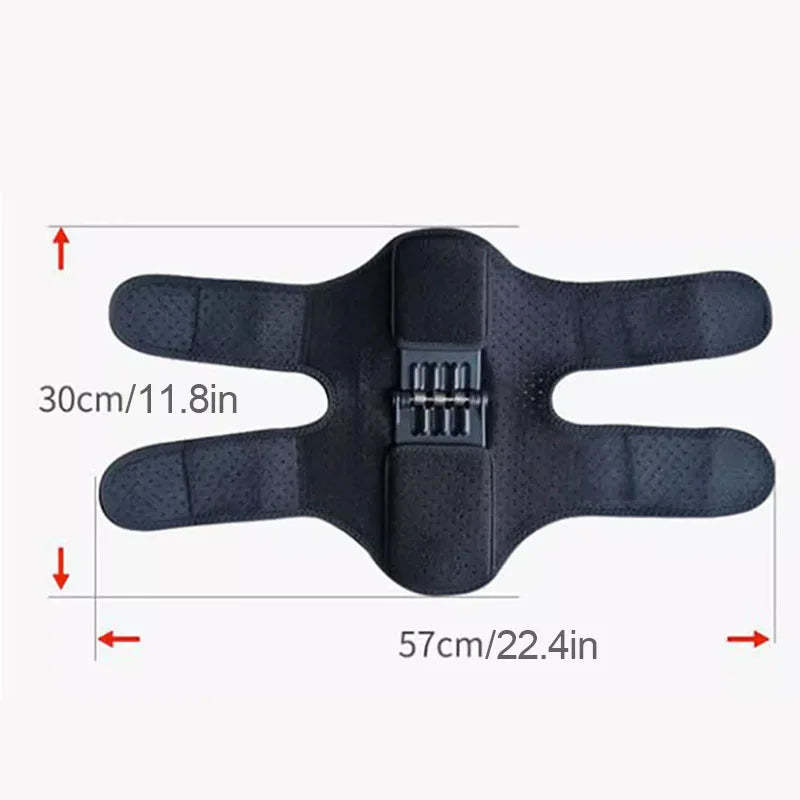 FlexSupport™ – Orteza pentru susținerea genunchiului. Suport și stabilitate, fixare reglabilă, material respirabil, NEGRU