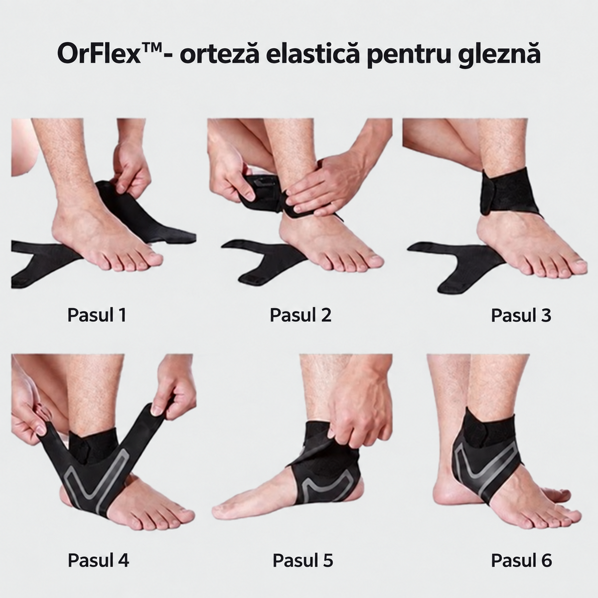 OrFlex™ Premium – Orteză elastică pentru gleznă, suport avansat